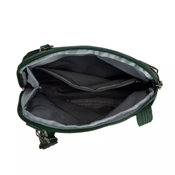 Travelon Anti Theft Metro Small Crossbody Forest Heather - Picture 11 of 16
